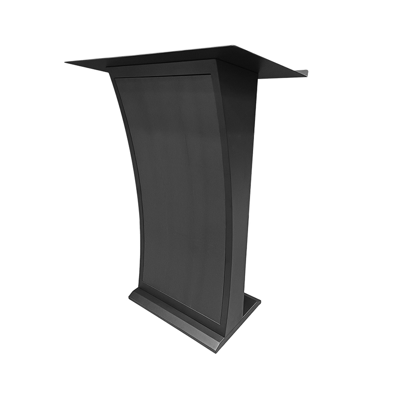 Curved Digital Podium LED Advertising Kiosk Stand Touch Screen Digital Signage Lectern for Conference Hall Mall Exhibition